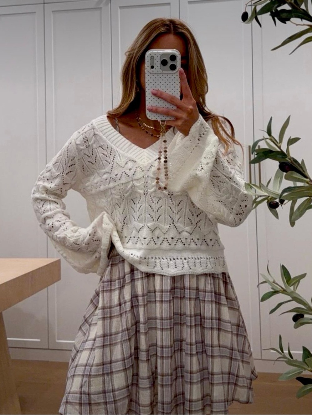 Womens pullover crochet sweater